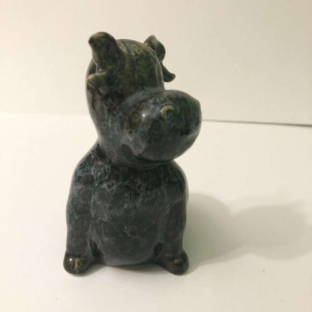 Vintage Lot of 2  Cow Figurine 5 Inch Tall Ceramic Figures - Picture 6 of 15